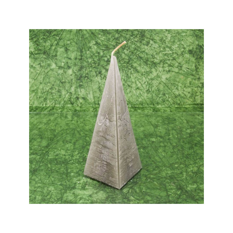 Ópium illatú gyertya * piramis - rusztikus 15 cm