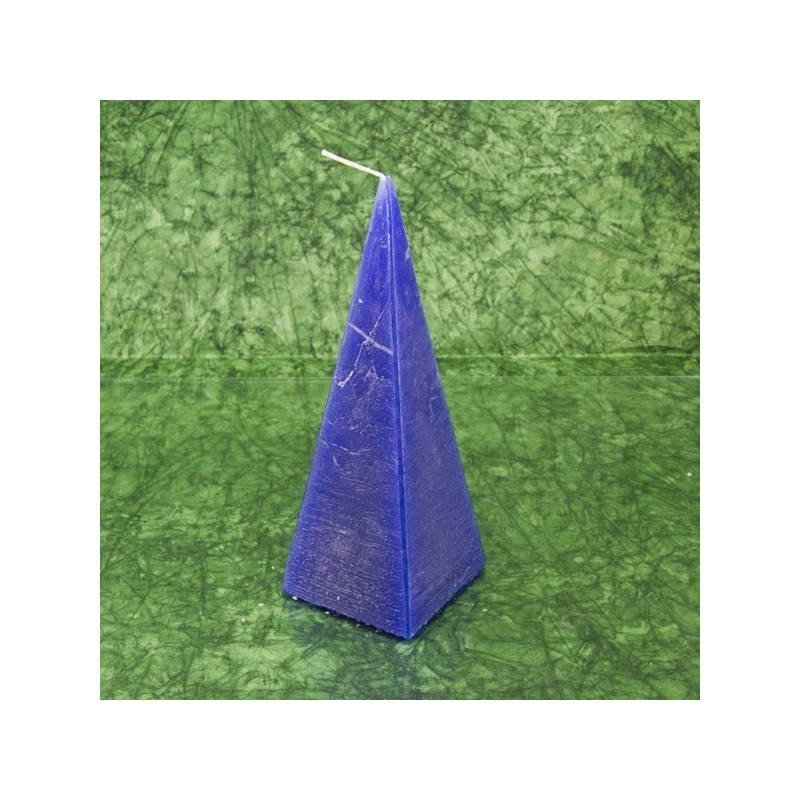 Virágálom illatú gyertya * piramis - rusztikus 15 cm