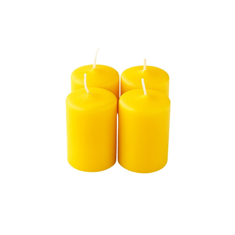 Citrom illatú adventi gyertya * henger - 4 db-os 4x6 cm