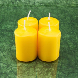 Citrom illatú adventi gyertya * henger - 4 db-os 4x6 cm