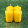 Citrom illatú adventi gyertya * henger - 4 db-os 4x6 cm