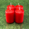 Eper illatú adventi gyertya * henger - 4 db-os 4x6 cm