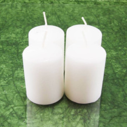 Kókusz illatú adventi gyertya * henger - 4 db-os 4x6 cm