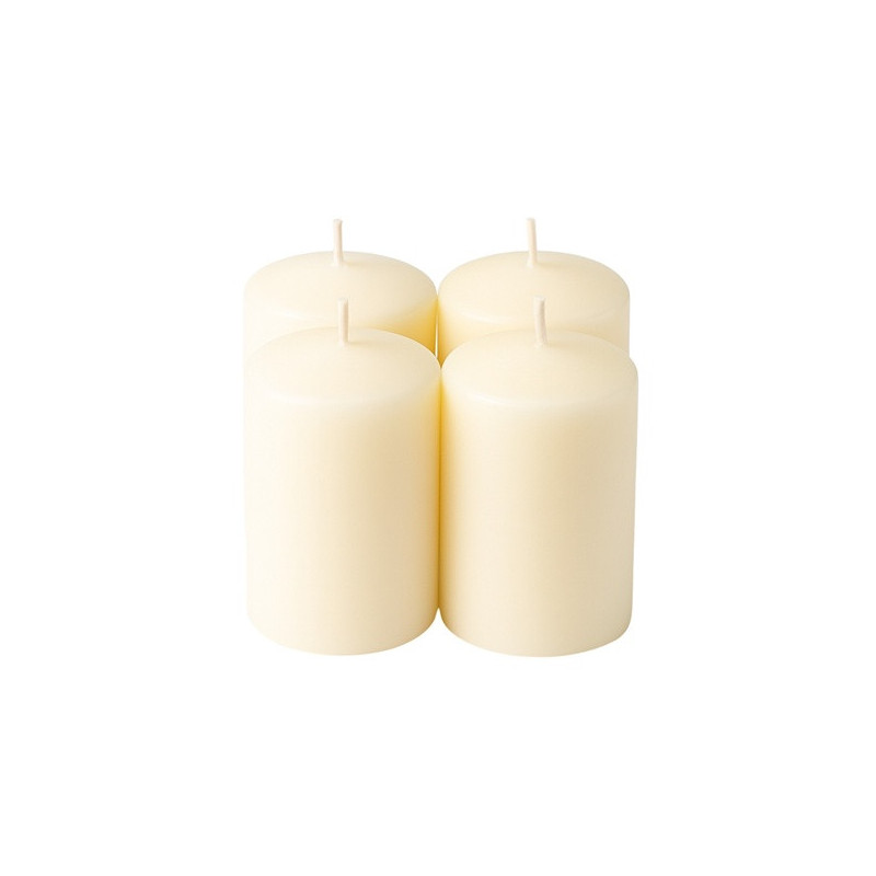 Mogyoró illatú adventi gyertya * henger - 4 db-os 4x6 cm