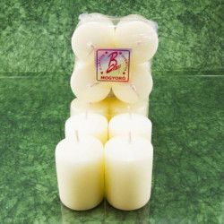 Mogyoró illatú adventi gyertya * henger - 4 db-os 4x6 cm