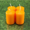 Narancs illatú adventi gyertya * henger - 4 db-os 4x6 cm
