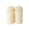 Vanília illatú adventi gyertya * henger - 4 db-os 4x6 cm
