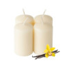 Vanília illatú adventi gyertya * henger - 4 db-os 4x6 cm