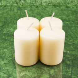 Vanília illatú adventi gyertya * henger - 4 db-os 4x6 cm