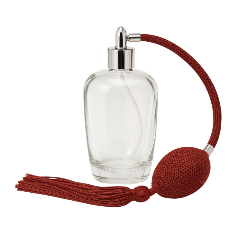 "BEAUTIFUL" parfümszóró, lapos ovális üveg * hosszú pumpával, 100 ml
