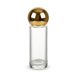 Üvegcse * 5 ml, arany, gömbölyű kupakkal