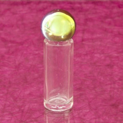 Üvegcse * 5 ml, arany, gömbölyű kupakkal