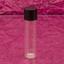 Üvegcse * 6 ml, fekete, egyenes kupakkal