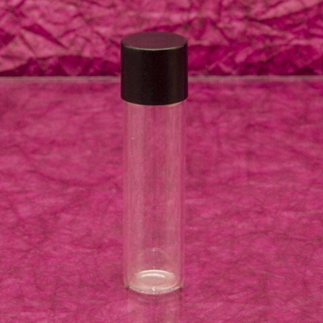 Üvegcse * 6 ml, fekete, egyenes kupakkal