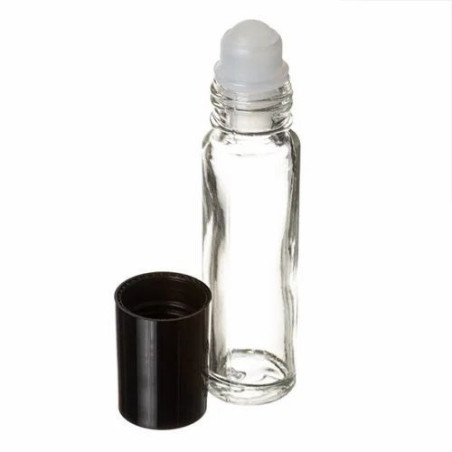 Üvegcse roll-on (golyós) * 5 ml, fekete kupakkal, utántölthető