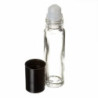 Üvegcse roll-on (golyós) * 5 ml, fekete kupakkal, utántölthető