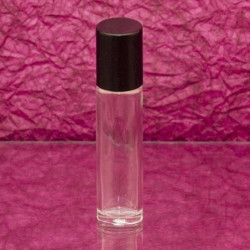 Üvegcse roll-on (golyós) * 5 ml, fekete kupakkal, utántölthető