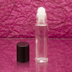 Üvegcse roll-on (golyós) * 5 ml, fekete kupakkal, utántölthető