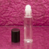 Üvegcse roll-on (golyós) * 5 ml, fekete kupakkal, utántölthető