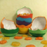 "CIKK-CAKK" gyertyatartó * kerámia - azúrkék