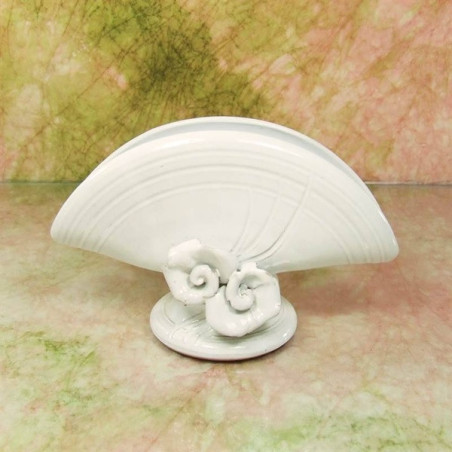 "SZALVÉTATARTÓ" * mázas porcelán - fehér