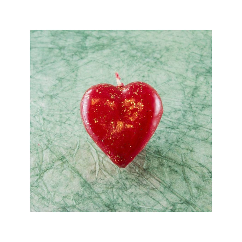 Szívgyertya * kicsi 4,5 cm