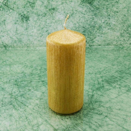 Hengergyertya * bársonyos - arany, 6x13 cm