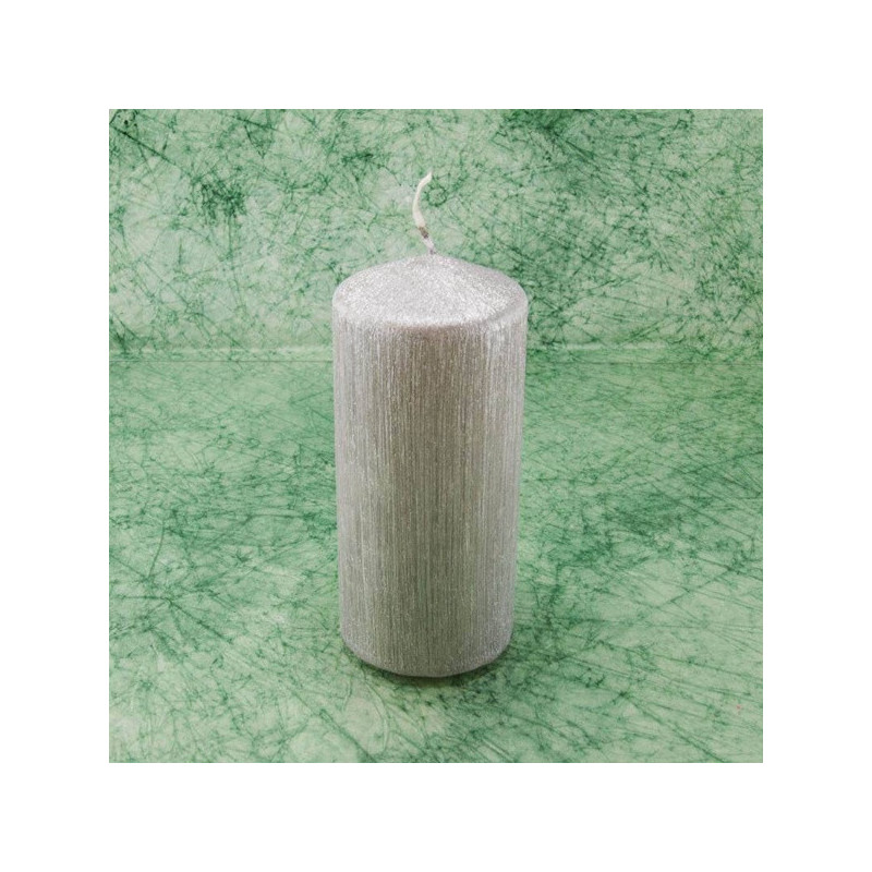 Hengergyertya * bársonyos - ezüst, 6x13 cm