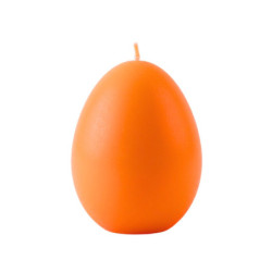 Tojás gyertya * festett - narancssárga 6 cm