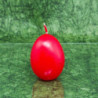 Tojás gyertya * festett - piros 6 cm