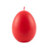 Tojás gyertya * festett - piros 6 cm