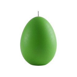 Tojás gyertya * festett - világoszöld 6 cm