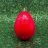 Tojás gyertya * rusztikus - piros 9 cm
