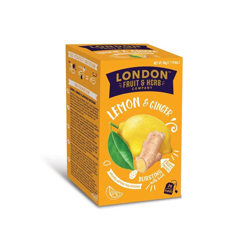 LONDON gyümölcstea * CITROM GYÖMBÉRREL