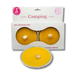 Szúnyogriasztó hatású, citronella camping gyertya - nagy - dobozos 2 db-os 200g/db