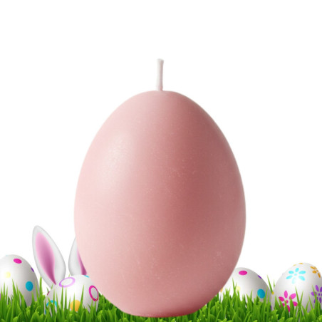 Tojás gyertya * festett - rózsaszín 6 cm