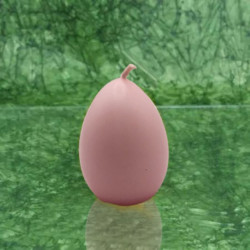 Tojás gyertya * festett - rózsaszín 6 cm