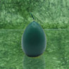 Tojás gyertya * festett - sötétzöld 6 cm