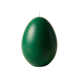 Tojás gyertya * festett - sötétzöld 6 cm