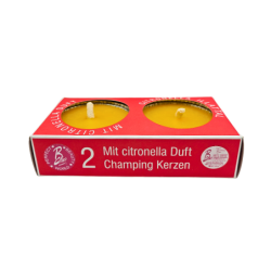 Szúnyogriasztó hatású, citronella camping gyertya - közepes 2 db-os 100g/db