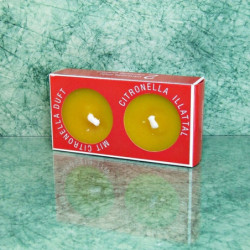 Szúnyogriasztó hatású, citronella camping gyertya - közepes 2 db-os 100g/db