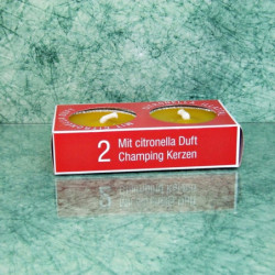 Szúnyogriasztó hatású, citronella camping gyertya - közepes 2 db-os 100g/db