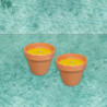 Szúnyogriasztó hatású, citronella illatú gyertya 6x7 cm terrakotta cserépben * 1 db 80g