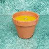 Szúnyogriasztó hatású, citronella illatú gyertya 7,5x9 cm terrakotta cserépben * 1 db 160g