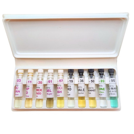 Top-Ten illatminta-doboz  * 5 x 2 ml női és 5 x 2 ml férfi parfümfiola