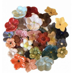 Kerámia virágcsokor kicsi, 10 szál/csokor, kedvezményes áron