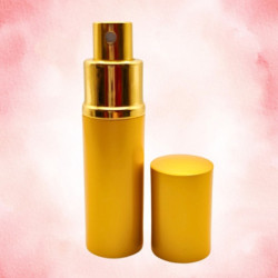 Arany kozmetikai tükör + METAL GOLD, arany színű 10 ml-es utántölthető parfümszóró szettben