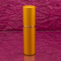 Arany kozmetikai tükör + METAL GOLD, arany színű 10 ml-es utántölthető parfümszóró szettben