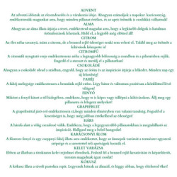 Karácsonyi csodavárás aromaterápiás illóolaj adventi naptár, 24 db különböző 2ml-es illóolaj-fiolával