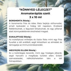 "Könnyed lélegzet" aromaterápiás illóolaj szett 3 x 10 ml